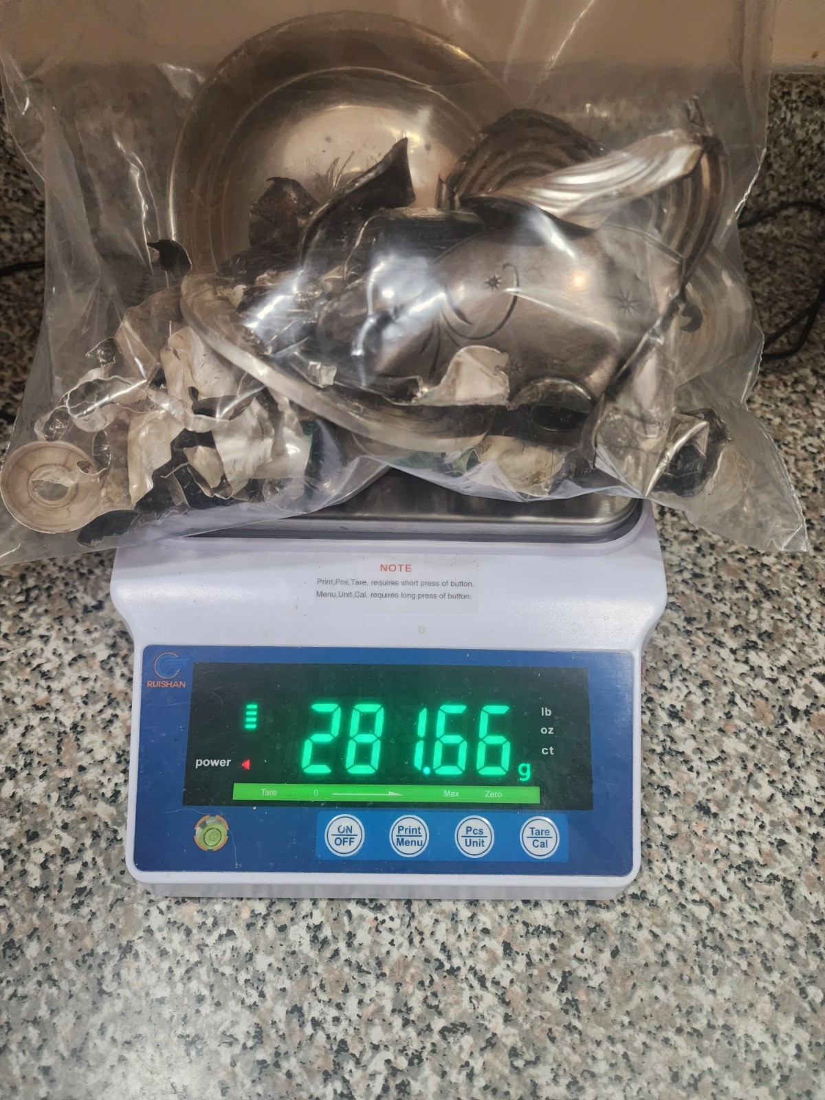 Sterling Silver de weighted compotes and candlesticks 265 grams clean Scrap