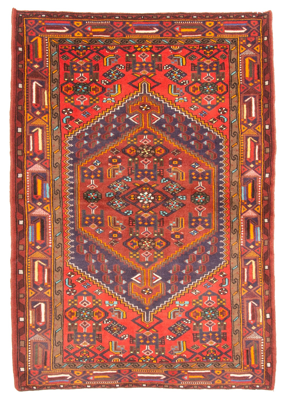 4’5″ x 6’3″ Vintage Hand Knotted Area Rug Traditional Oriental Wool Carpet