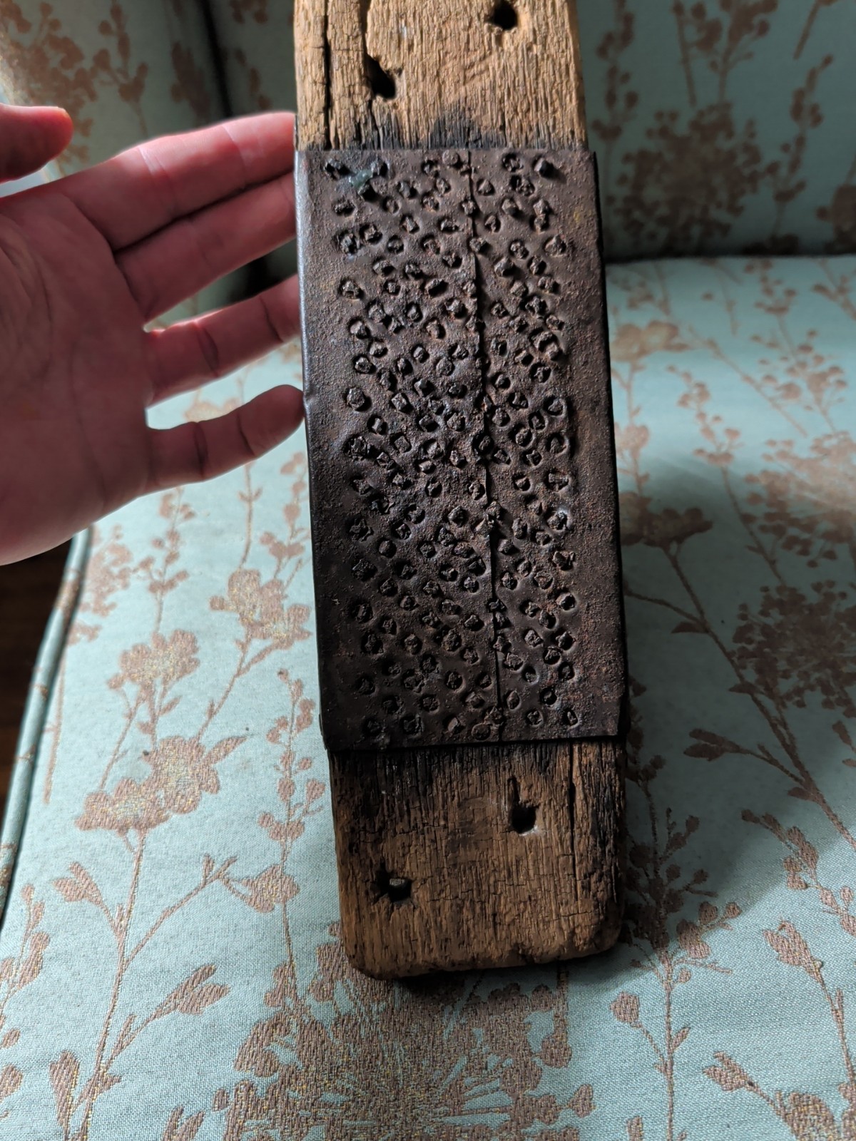Flax Hetchel Hand Made Antique Primitive Farm Tool Hatchel Comb 1845