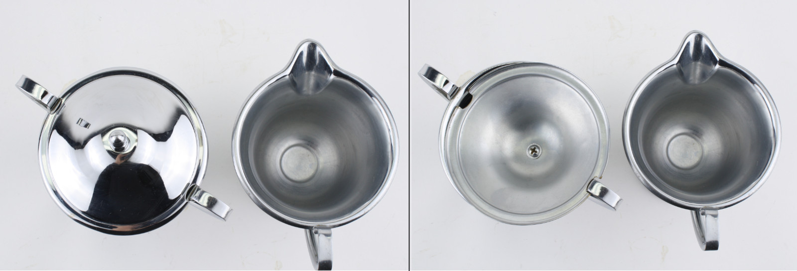 C1930 Art Deco Farberware Coffee Set No 50 Percolator Tea Set Serving Tray Sugar