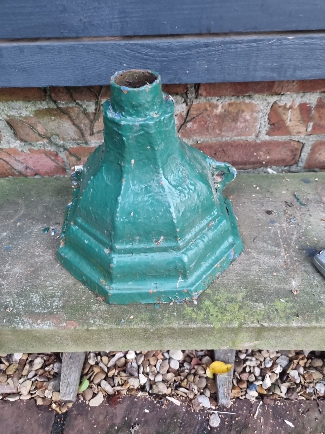 Vintage Reclaimed Cast Iron Rain Hopper garden planter