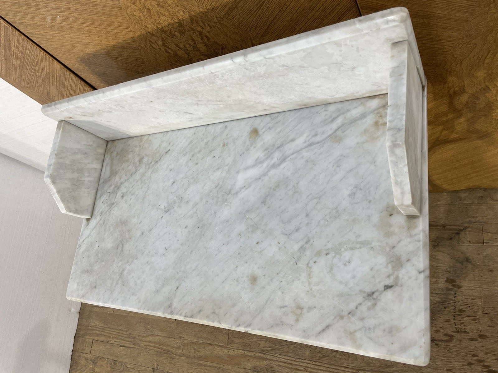 Antique Marble Replacement Top 27 3/4″ x 15 1/4″ Rectangle from Washstand White