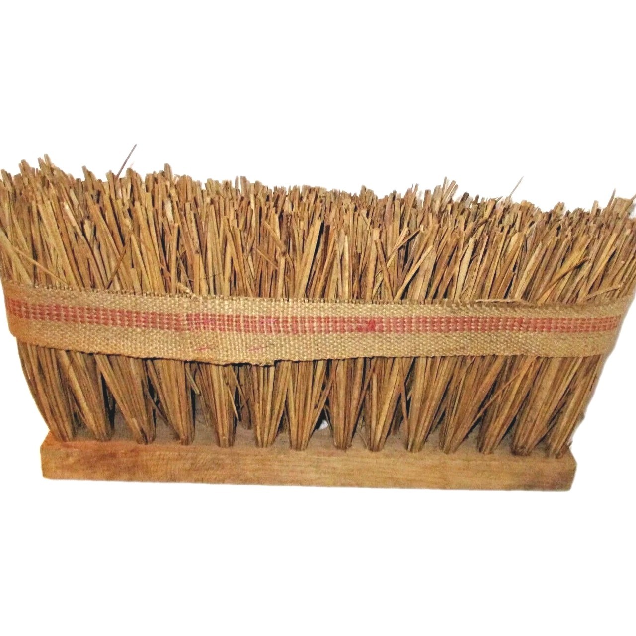 Straw Street Broom N.C. Rare Vtg Skilcraft Industries of the Blind Wood & Coarse