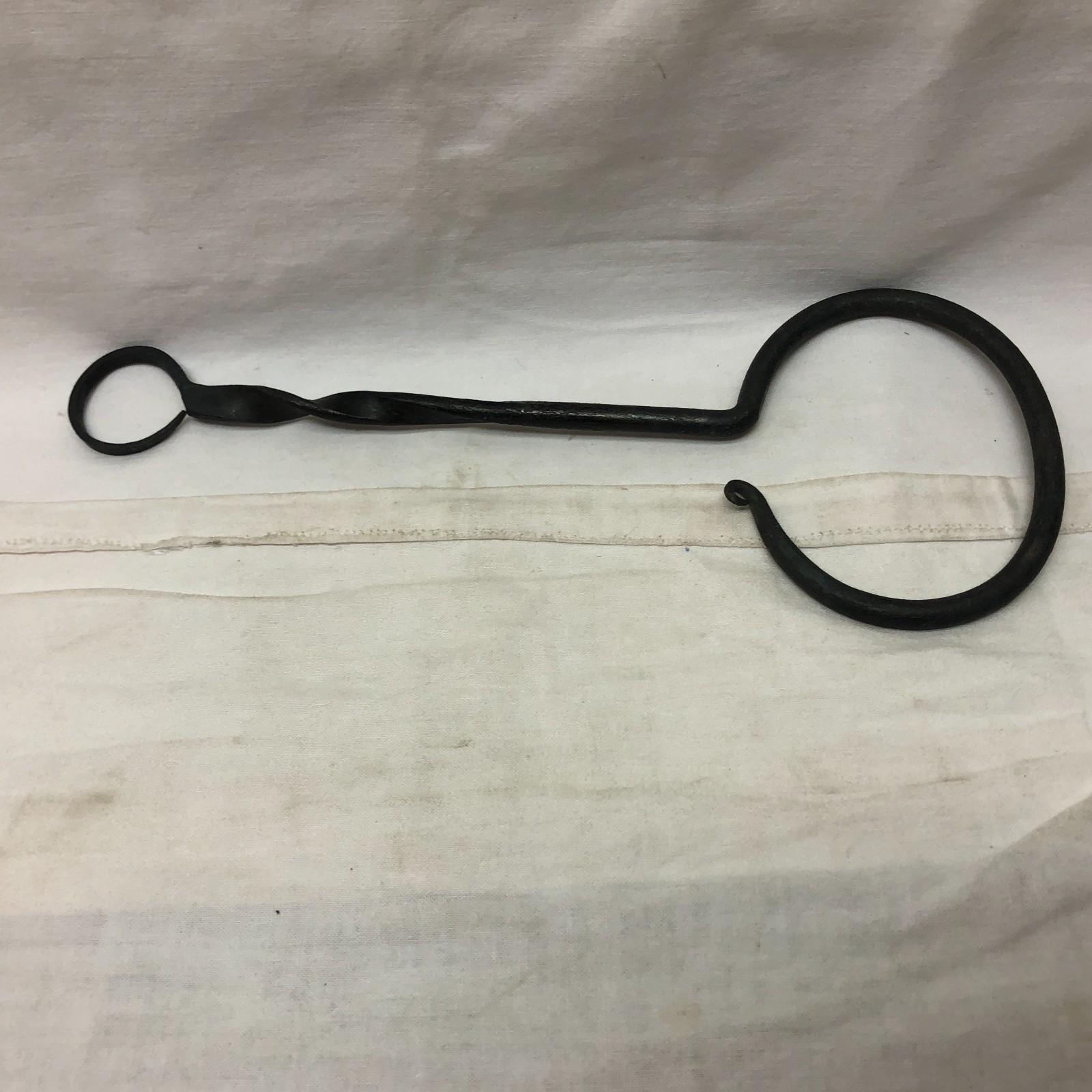 Hand Wrought Iron Handle Hook Hanger Black Smith
