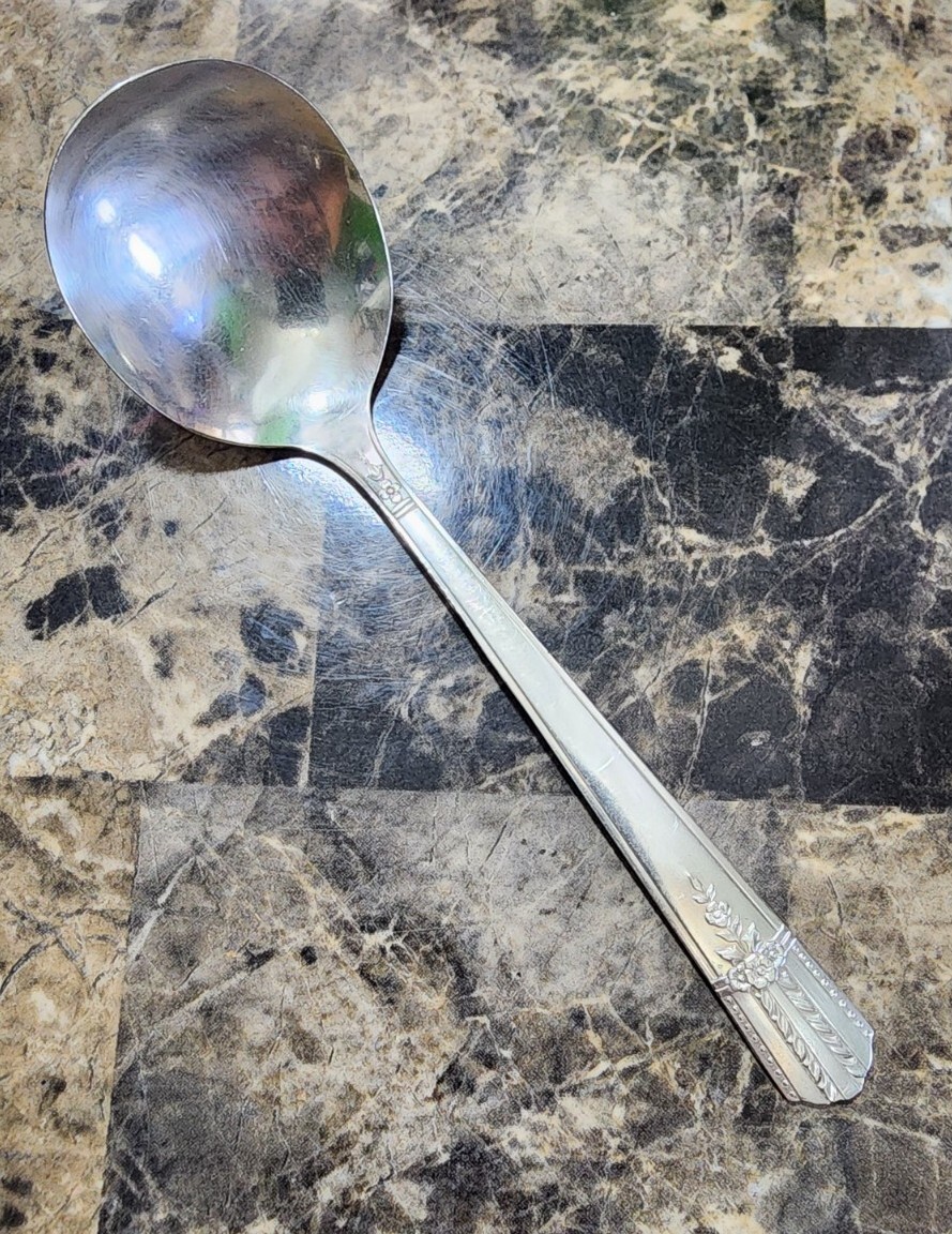WM.A ROGERS VTG 1949 EVERLASTING PATTERN SILVERPLATED CREAM & SAUCE LADLE 🤍🤎