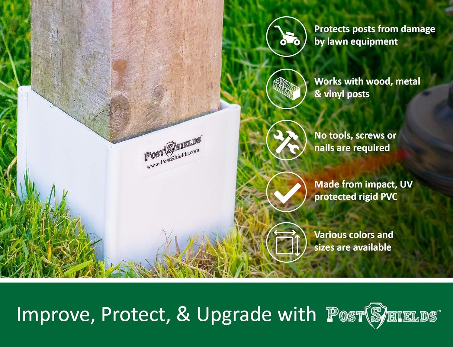 Post Shields 6×6 Post Protector – Fits Standard 5.5″x5.5″ Wood or Metal
