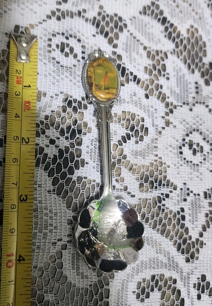 THE PALM BEACH 🌴 ⛱️ FLORIDA SILVERPLATED SOUVINIR BON BON SERVING SPOON 🍬