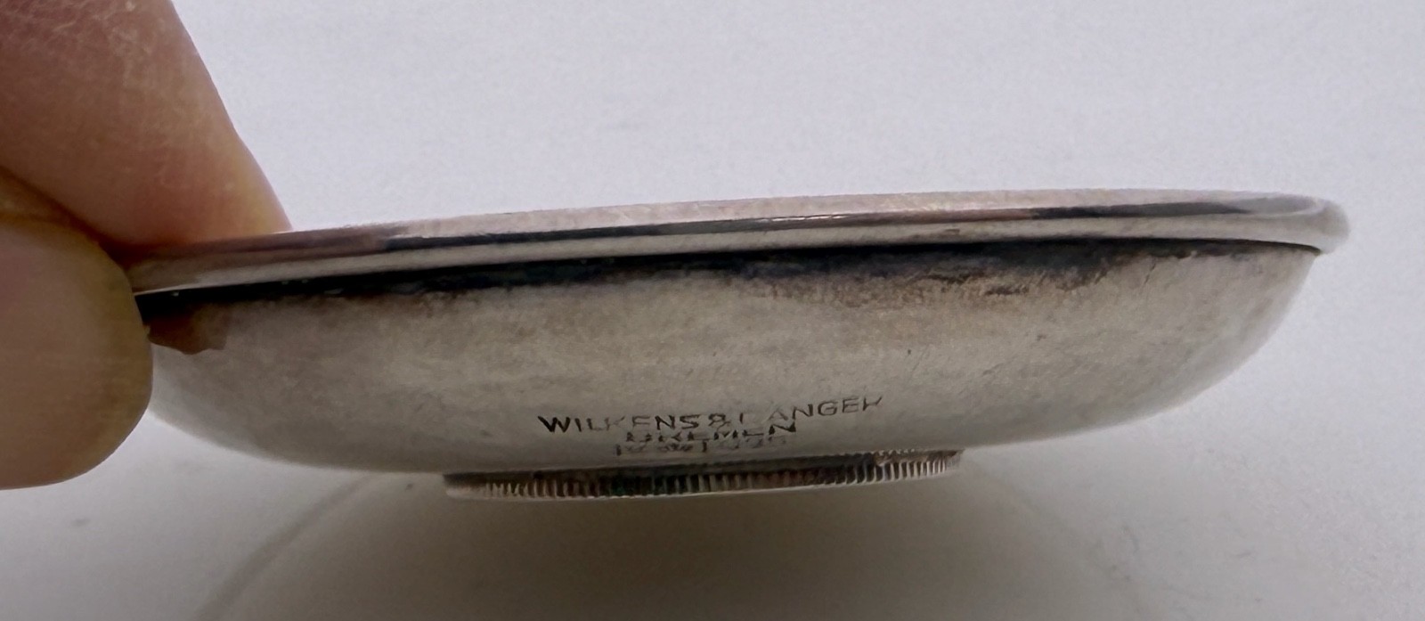 1904-J German States 2 Mark Bremen Inset Silver VF Coin Dish – 97425