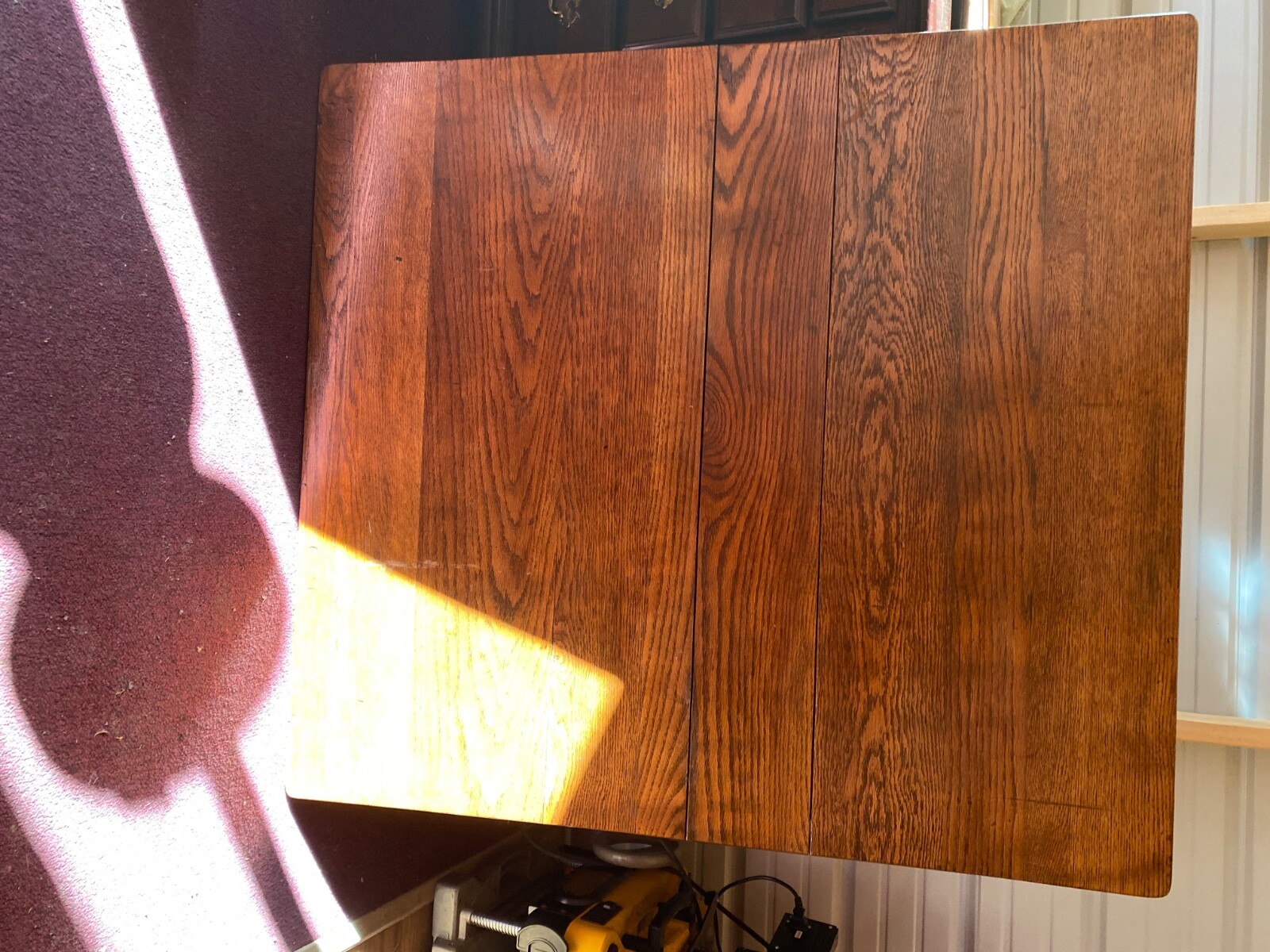 Antique English Oak Dining Table Drop Leaf Gateleg Barley Twist 