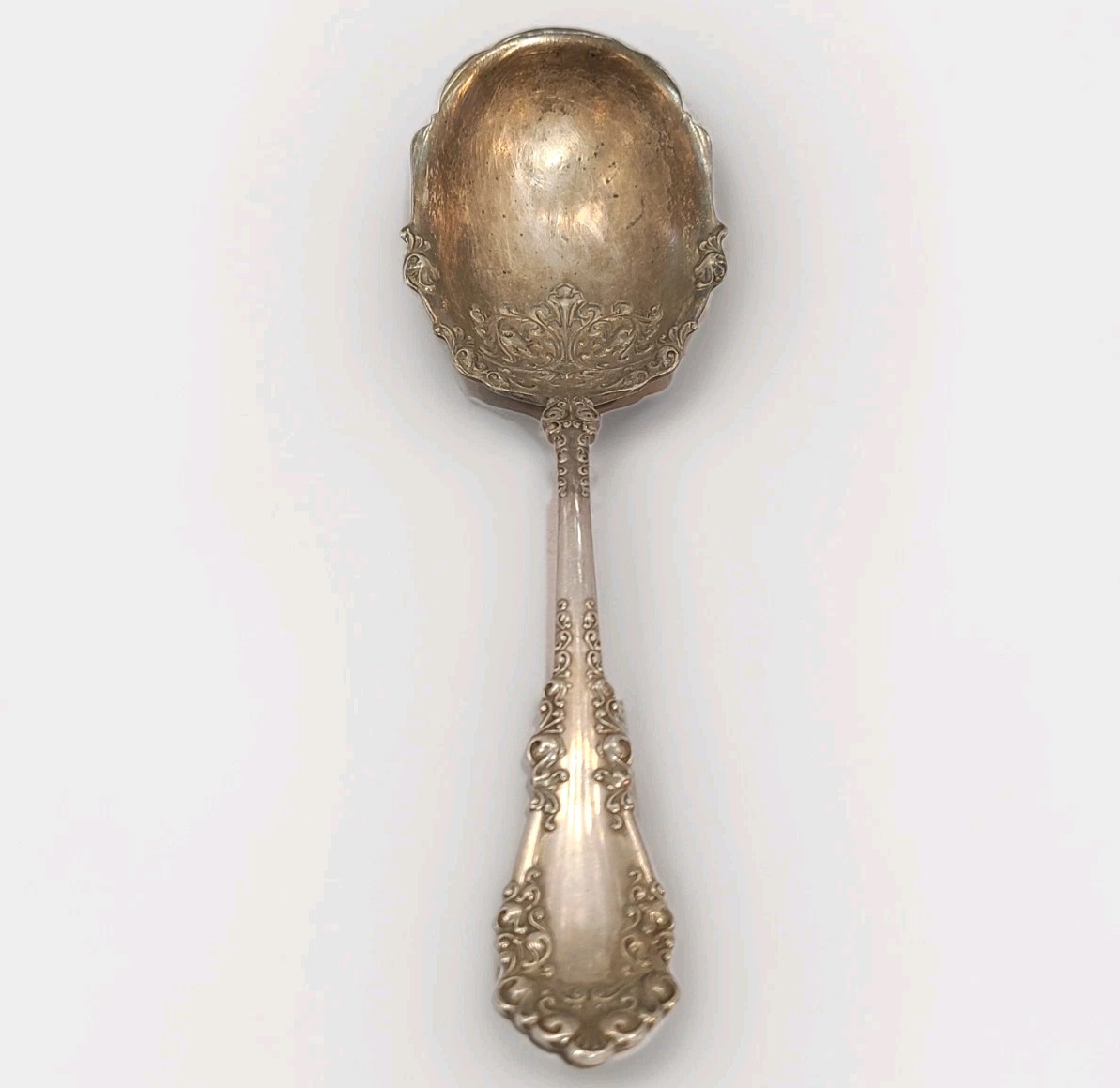 1847 Rogers Silverplate BERKSHIRE Berry Casserole SERVING Spoon 8 7/8″