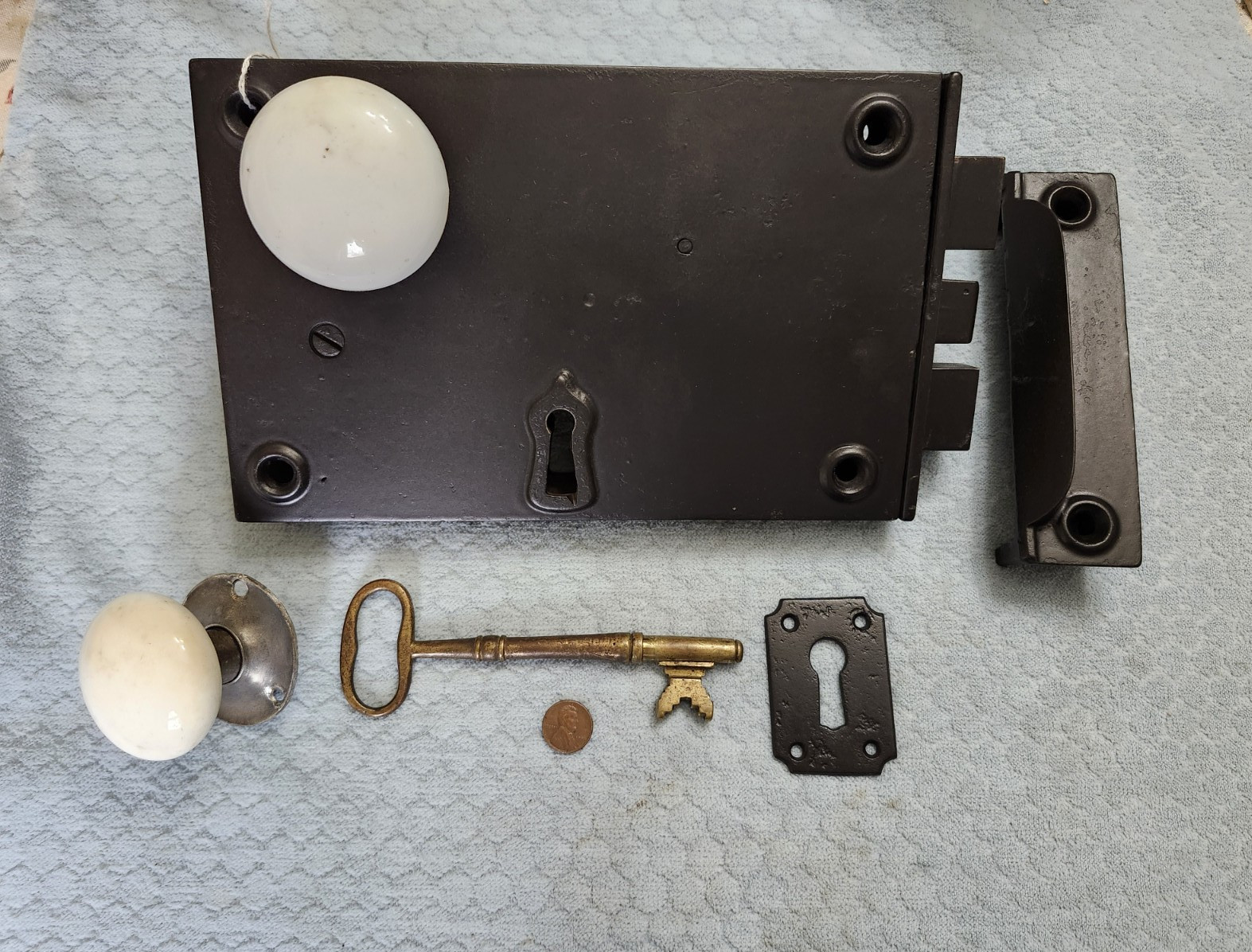 1842 & 1856 Rim Lock Restored Reversible Exterior Complete