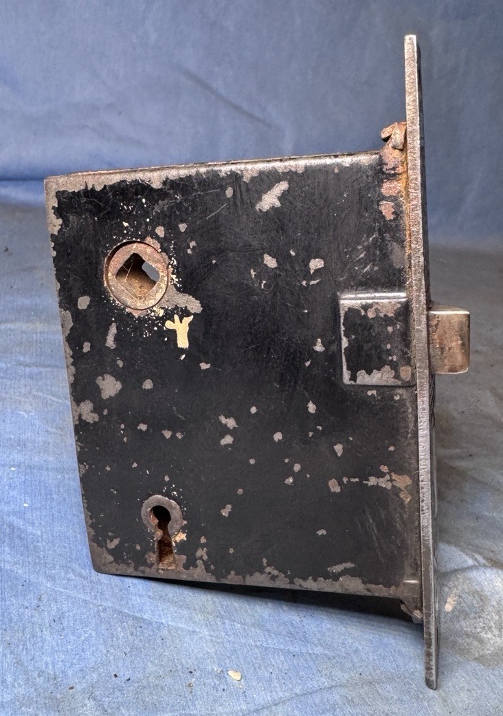 Antique Corbin “Ceylon” Passage Mortise Door Lock 5 1/4 X 7/8” Face