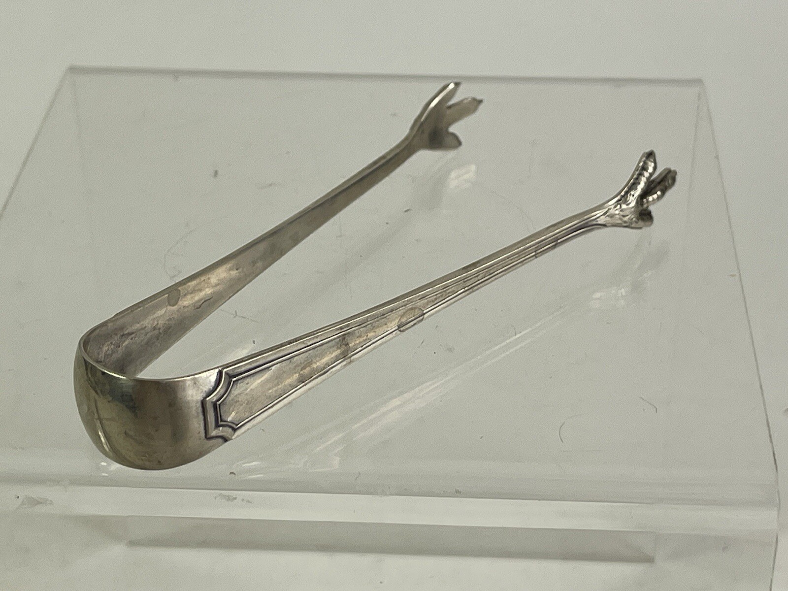 Antique 1910 Gorham Sterling Silver Sugar Tea Serving Tongs Talons 4.50”