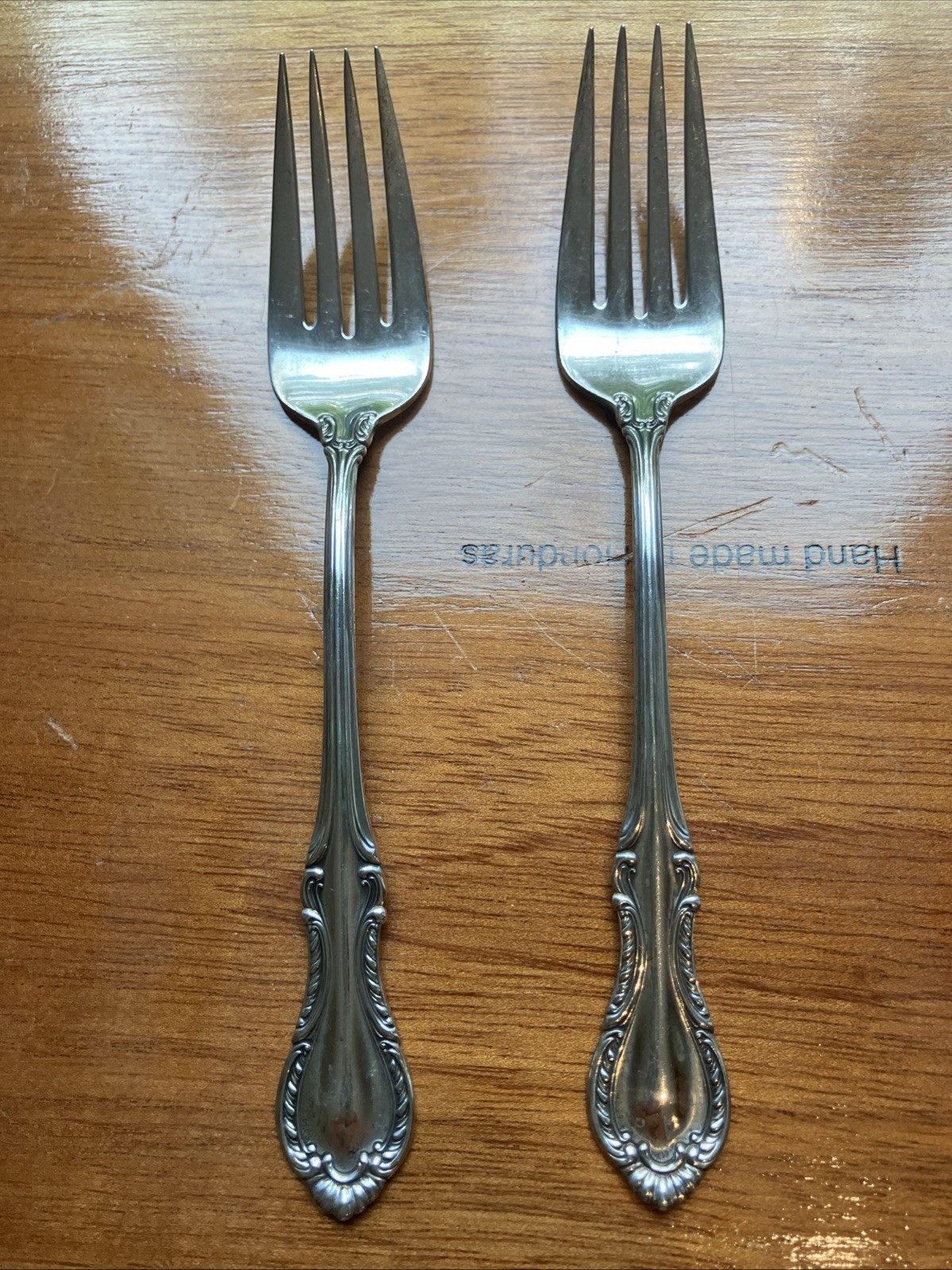 Vintage Fine Arts Sterling Silver Salad Forks Southern Colonial