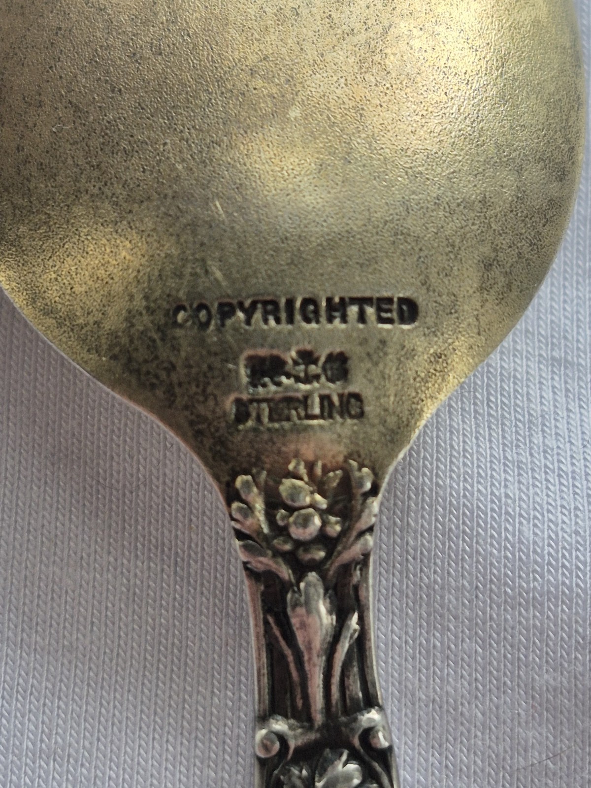 Gorham Versailles Sterling Silver Spoon Mary Cherub Goldwash La Rabida 15.83g