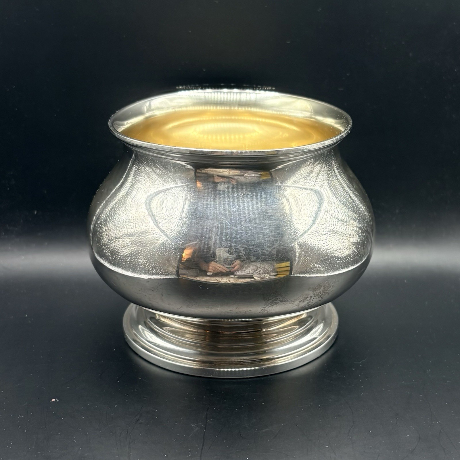 Vintage Gorham Sterling Silver Waste Bowl Gold Lined Plymouth Style 755 6.29oz.