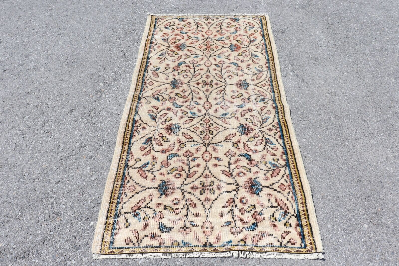 Vintage Rugs, Kitchen Rug, Turkish Rugs, 3.1×6.3 ft Accent Rug, Wool Rug