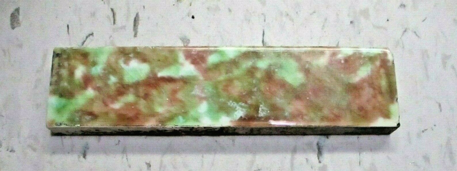 Old Bridge 1890 Fireplace 6″ Open Hearth Mantel Mottled 1 Porcelain Tile Antique