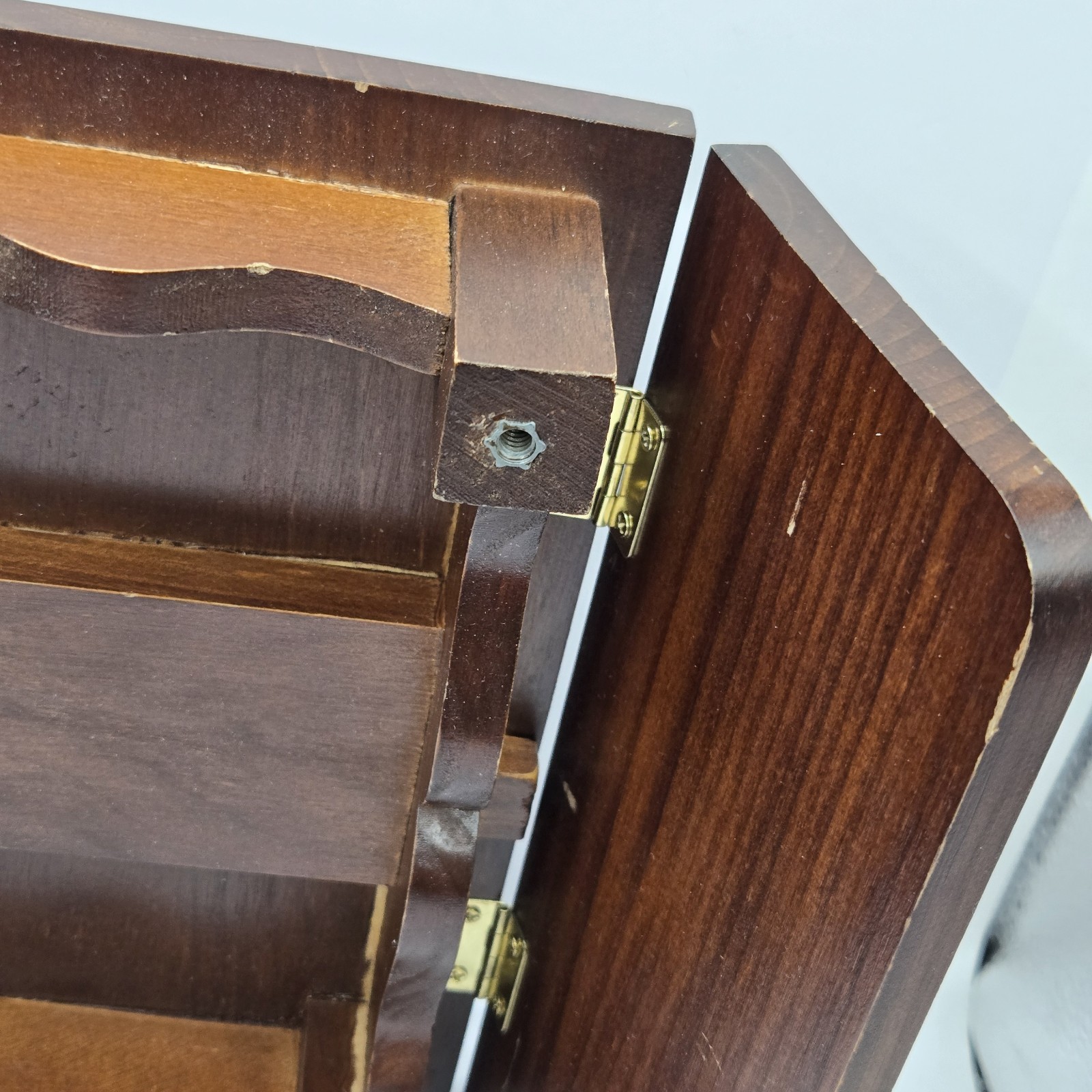 VTG Drop Leaf Table Salesman Sample Dollhouse Furniture Wood Works No Legs 14×8