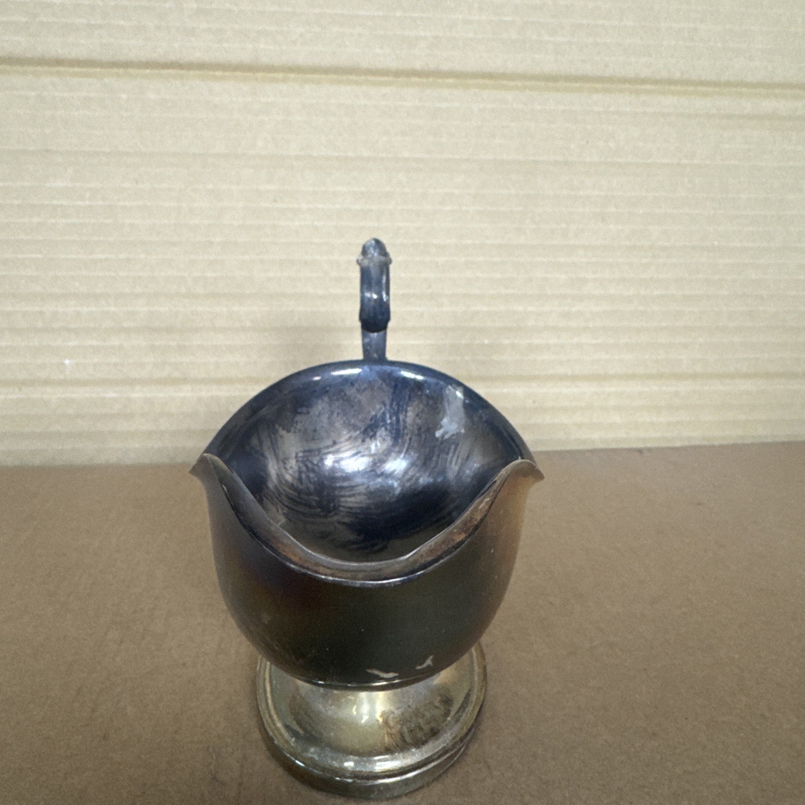 Vintage silver plated sauceboat