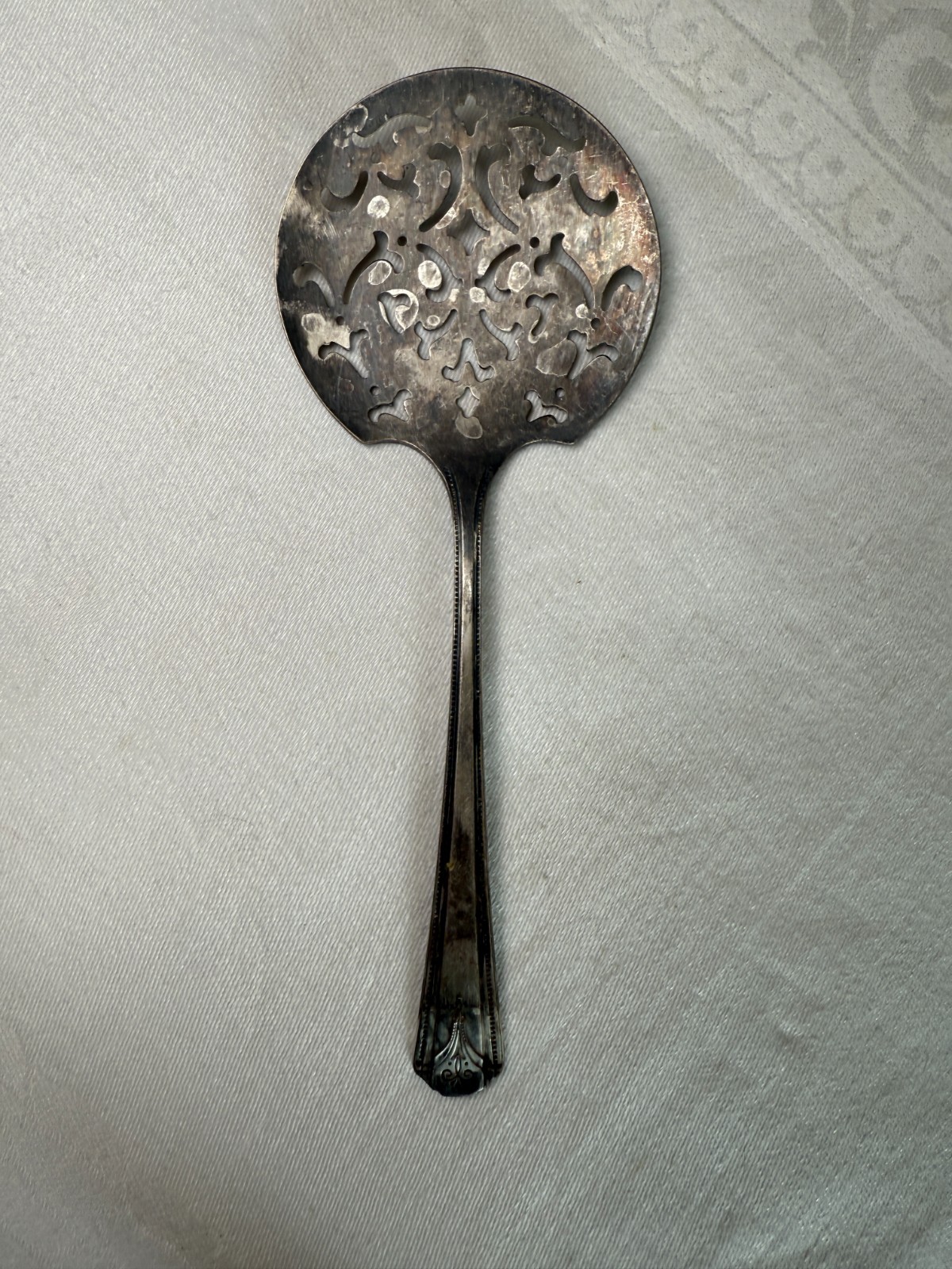 Vintage Tomato Serving Spoon Simeon L. & George H Rogers Silver Plated Spoon