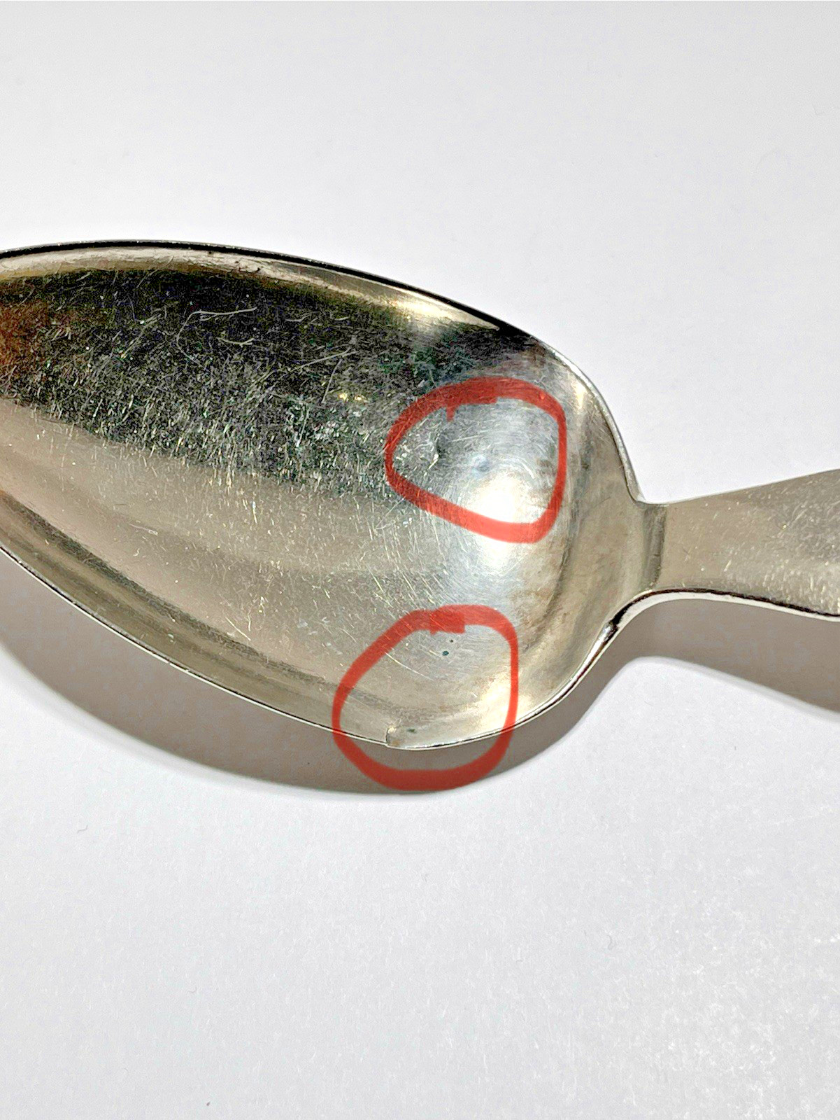 2 Coin Silver Serving Spoons W/Monograms 88.4 Grams