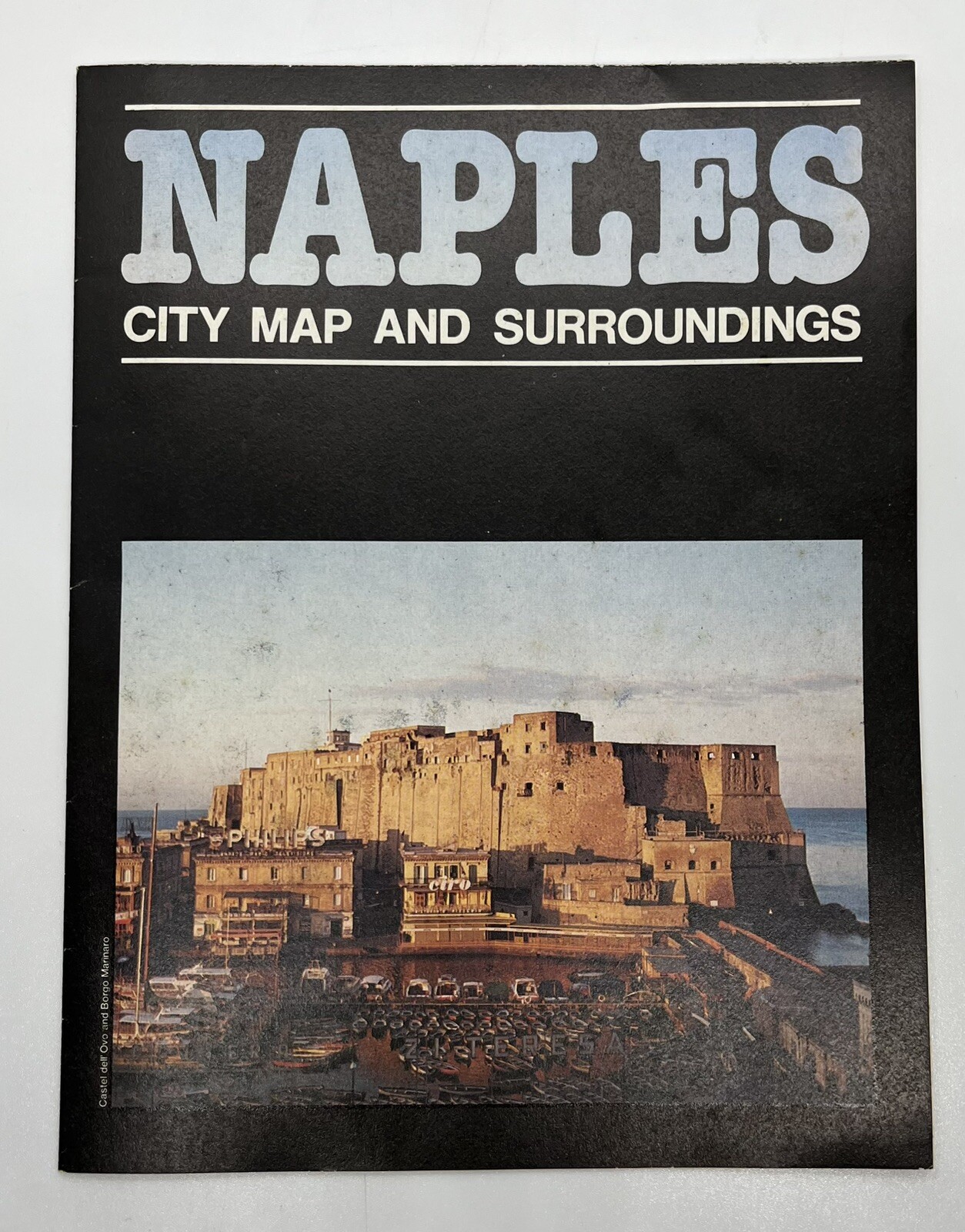Vintage 1979 Naples Italy City Foldout Map & Tour Guide