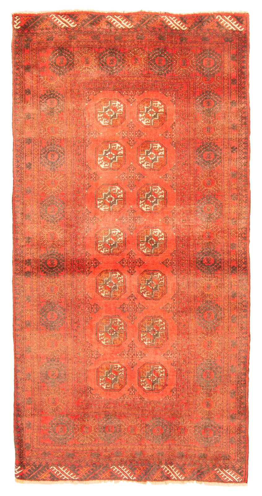 Traditional Vintage Hand-Knotted Area Rug 3’3″ x 6’3″ Oriental Wool Carpet