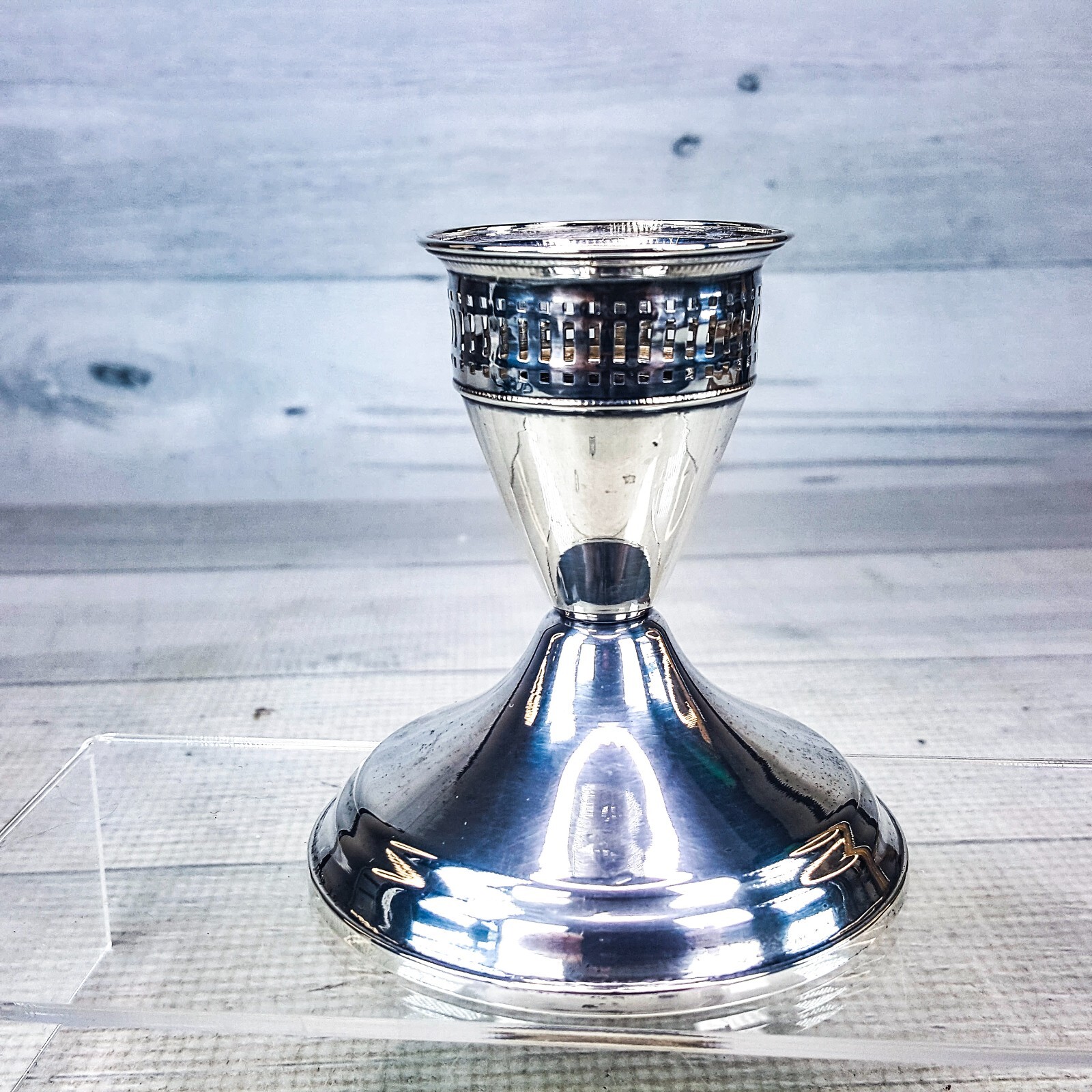 Vintage Sterling Silver Duchin Creations Single Candlestick Holder Weighted