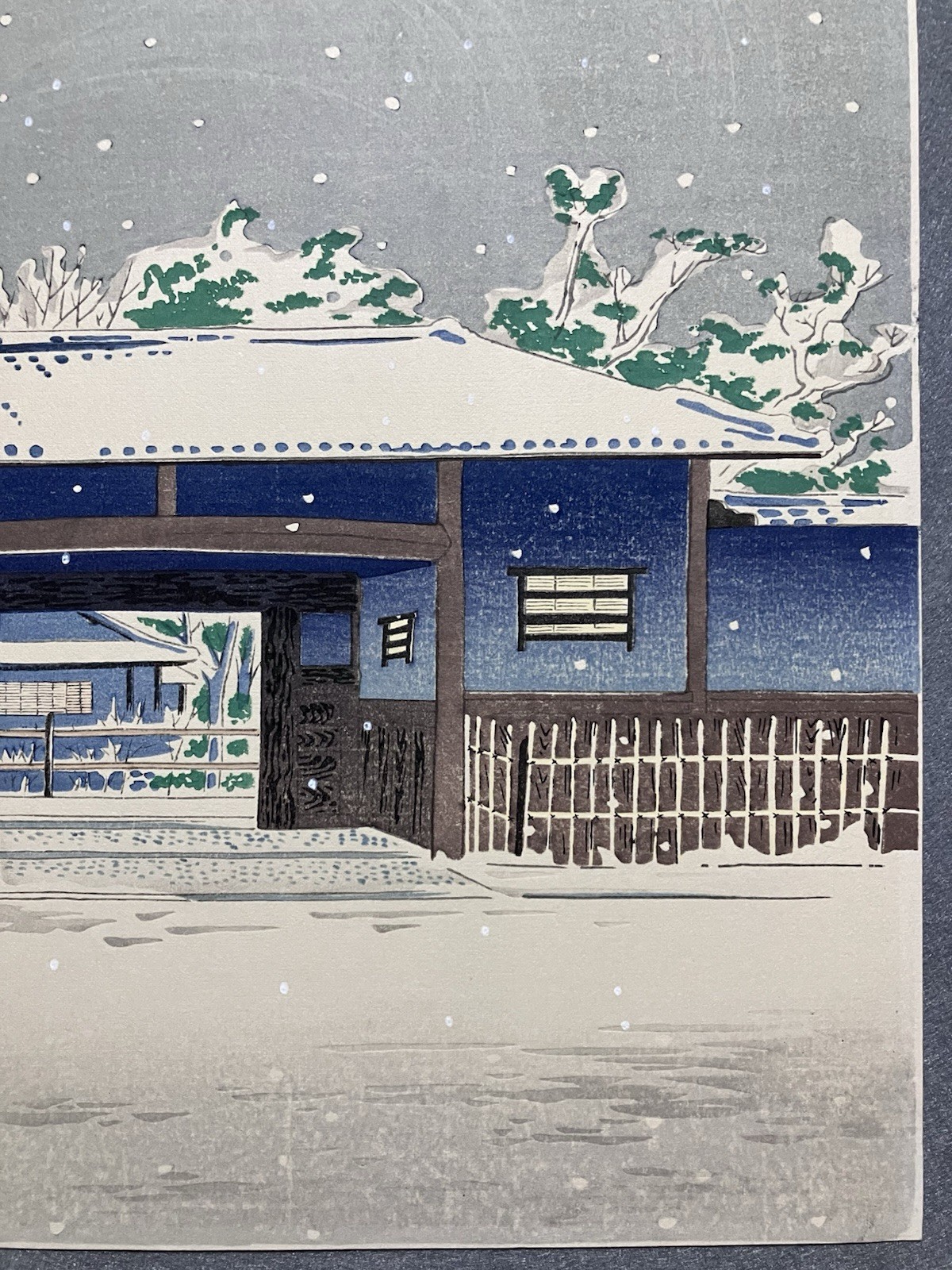 Tokuriki Tomikichiro Woodblock Print “Yabunouchi Tea Pavilion”
