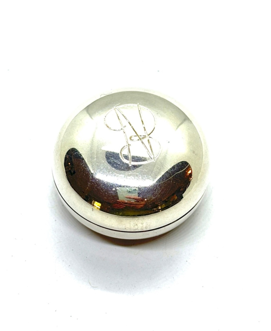 Sterling Silver VOURAKIS Pill/Trinket Box With Gilt Interior – 14 grams