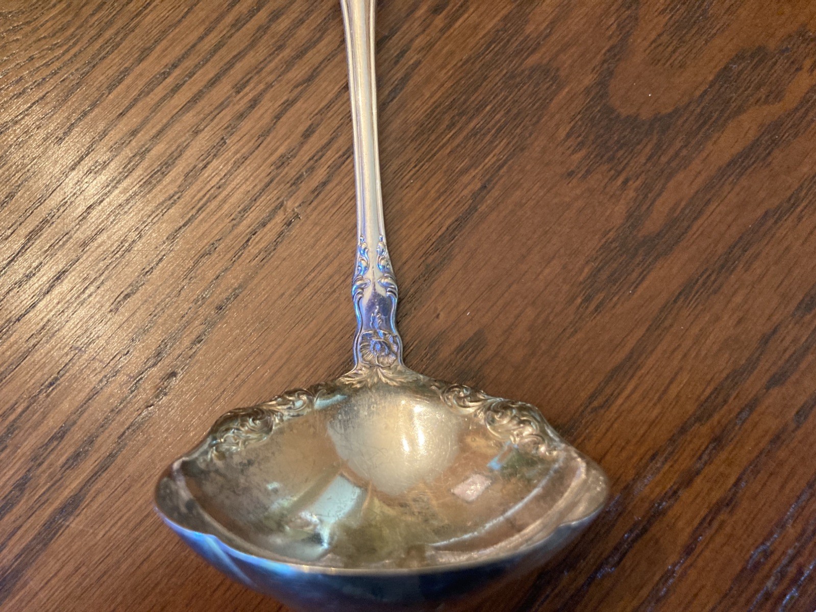 Orient Venice (1904) ~ 6 3/4” Gravy/Sauce Ladle Holmes & Edwards Silverplate