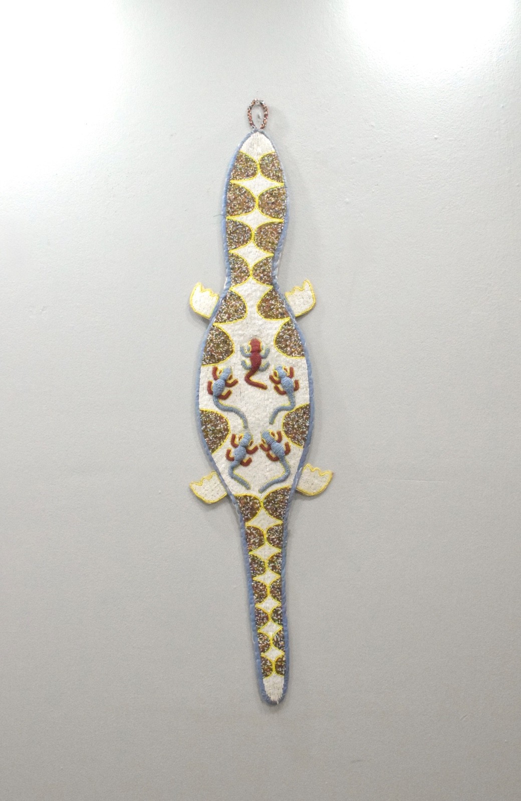 African Yoruba Tribe Beaded Crocadile Belt Sash