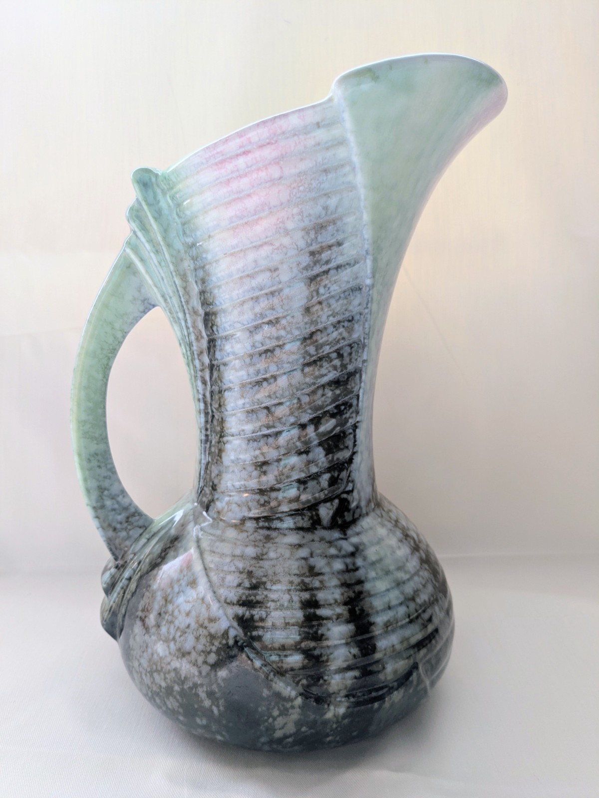 Sylvac mottled rainbow pitcher jug