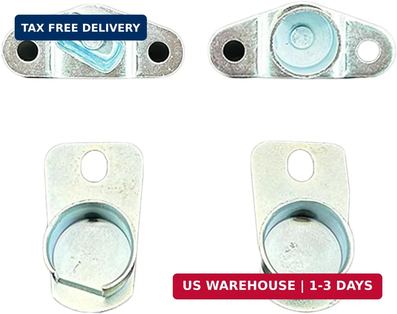 Tail Gate Hinge Set 4 Pack (1 Bolt Style) Compatible with 1988-2000 Chevy GMC C/