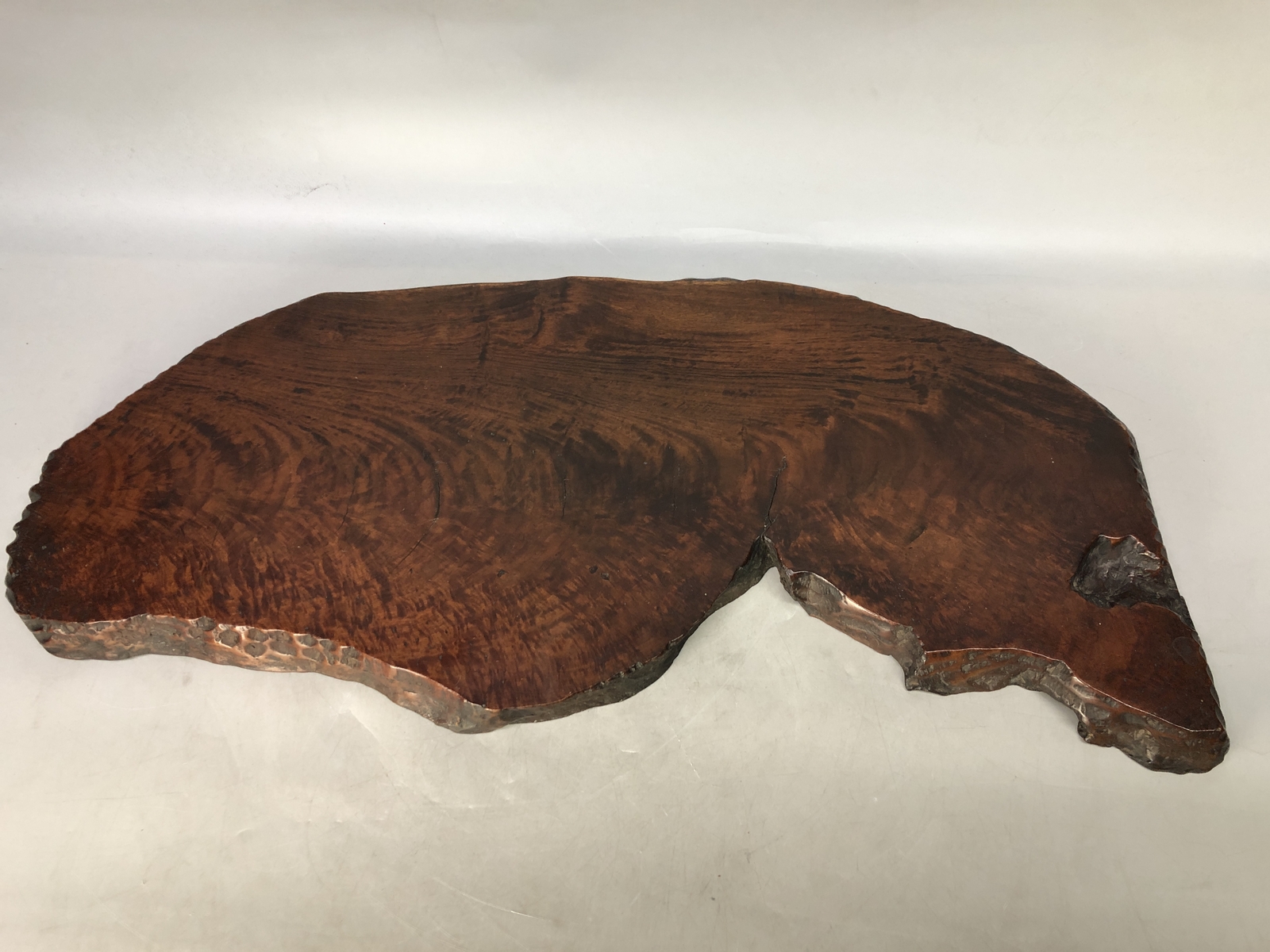 Y8473 FLOWER STAND wooden base board Japan antique ikebana floral decor interior