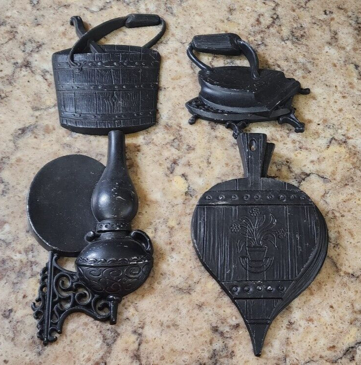 Vintage Sexton Cast Aluminum Metal Kitchen Wall Decor Hangings USA Made