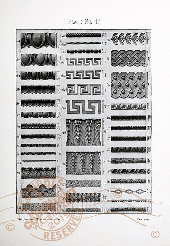 Jacobson Co (1895) Catalogue Composition Ornaments Architecturual Plaster Relief