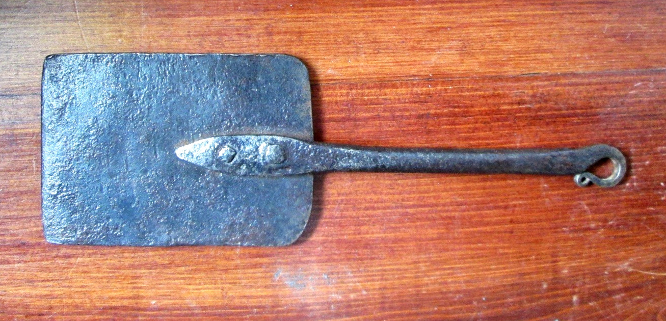 FORGED IRON SPATULA, PRIMITIVE UTILITY