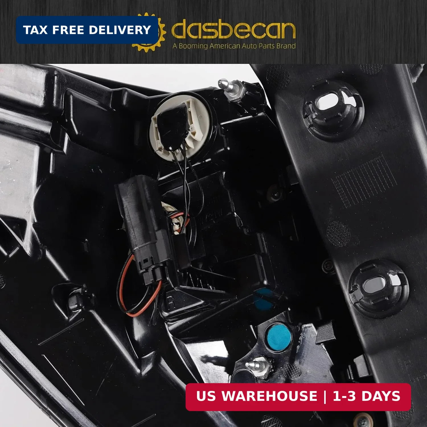 Dasbecan Left Driver Side Tail Light Assembly with Bulb Compatible with Ford Esc