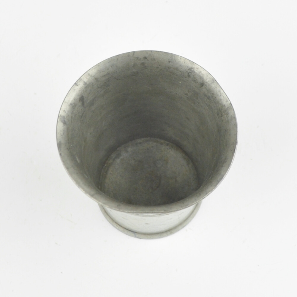 Pewter Cup – Old Cup – Engraving 1921 – Monogram A.R. – Vintage Pewter