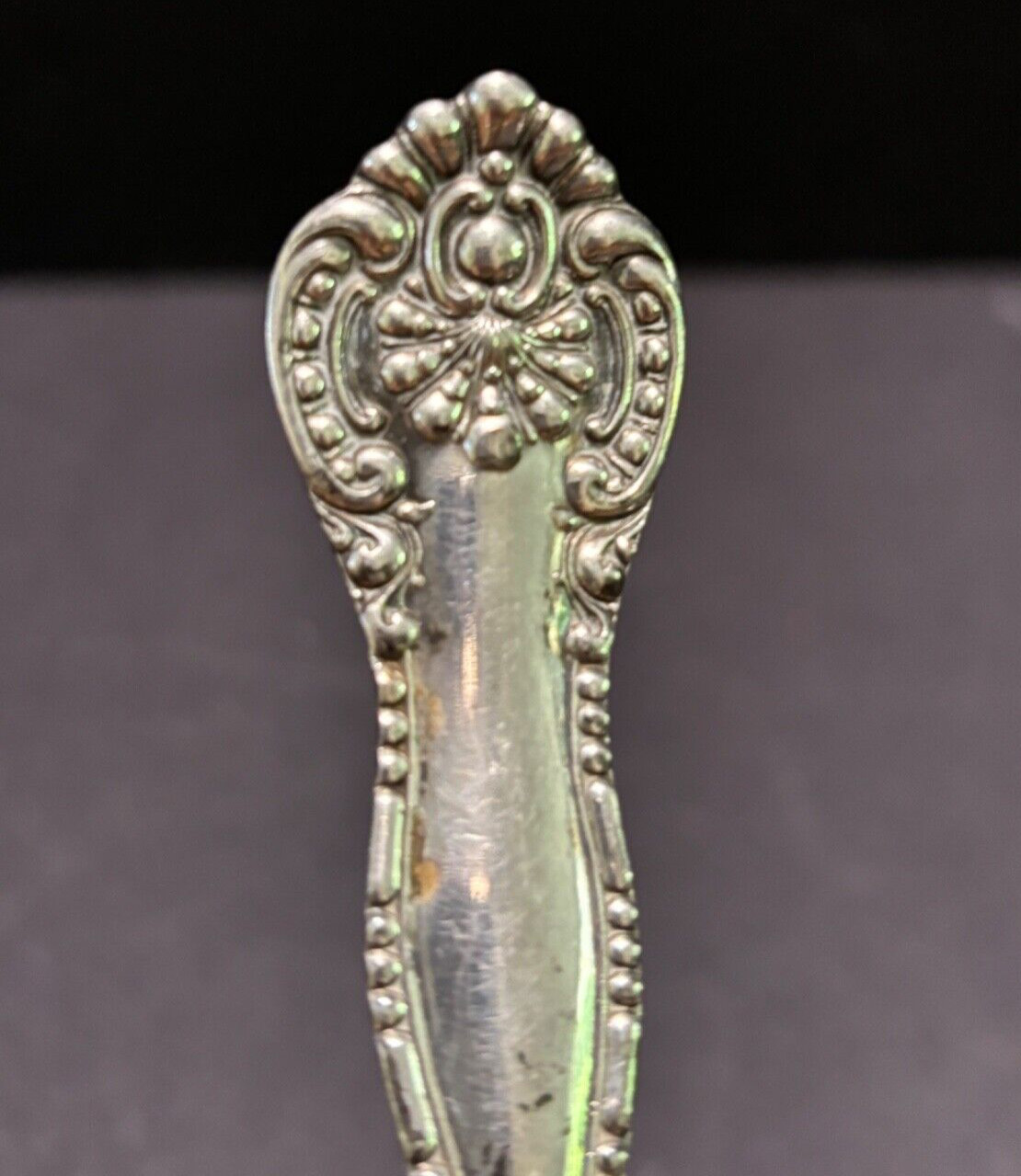 Wm Rogers YORK Silverplate 9″ Casserole Spoon International Silver Co Shell Antq