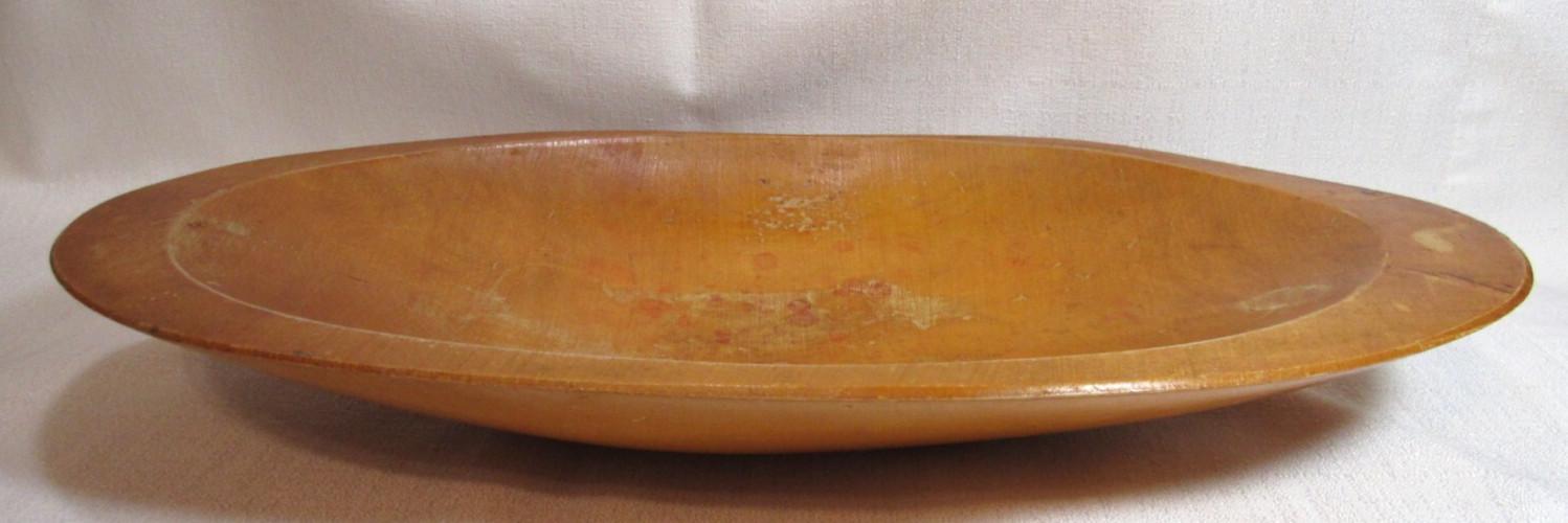 Parrish Chicago? Vintage Oblong Maple? 18″ Wood Dough/Bread Bowl
