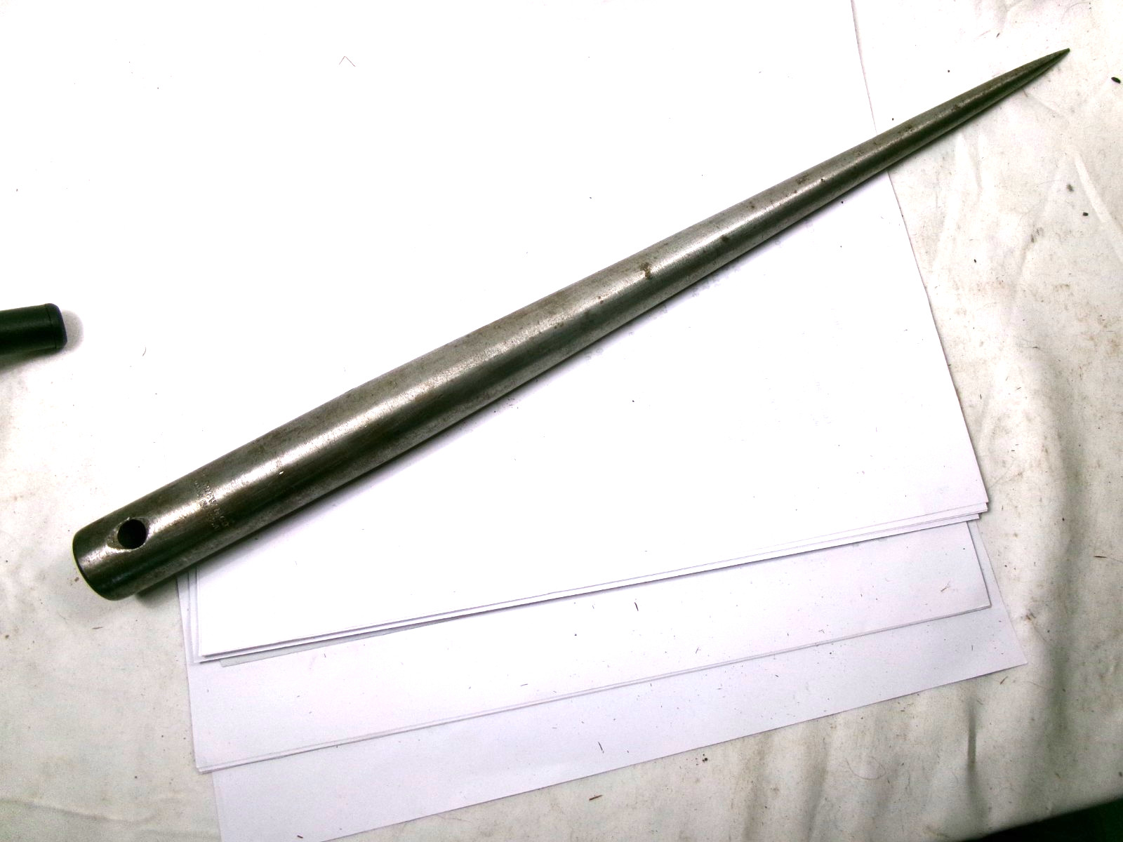 BEAUTIFUL 16″ LONG STEEL MARLIN SPIKE – FID -SIGNED: C. DREW & CO. MADE IN U.S.A