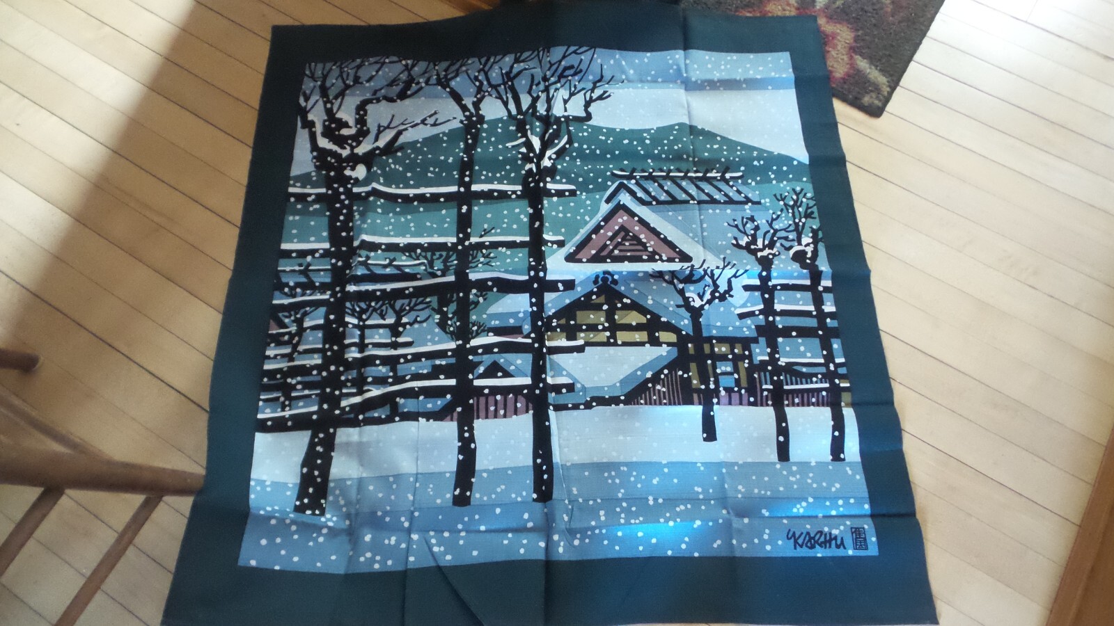 CLIFTON KARHU Original Scarf/ Art/ Wall Hanging