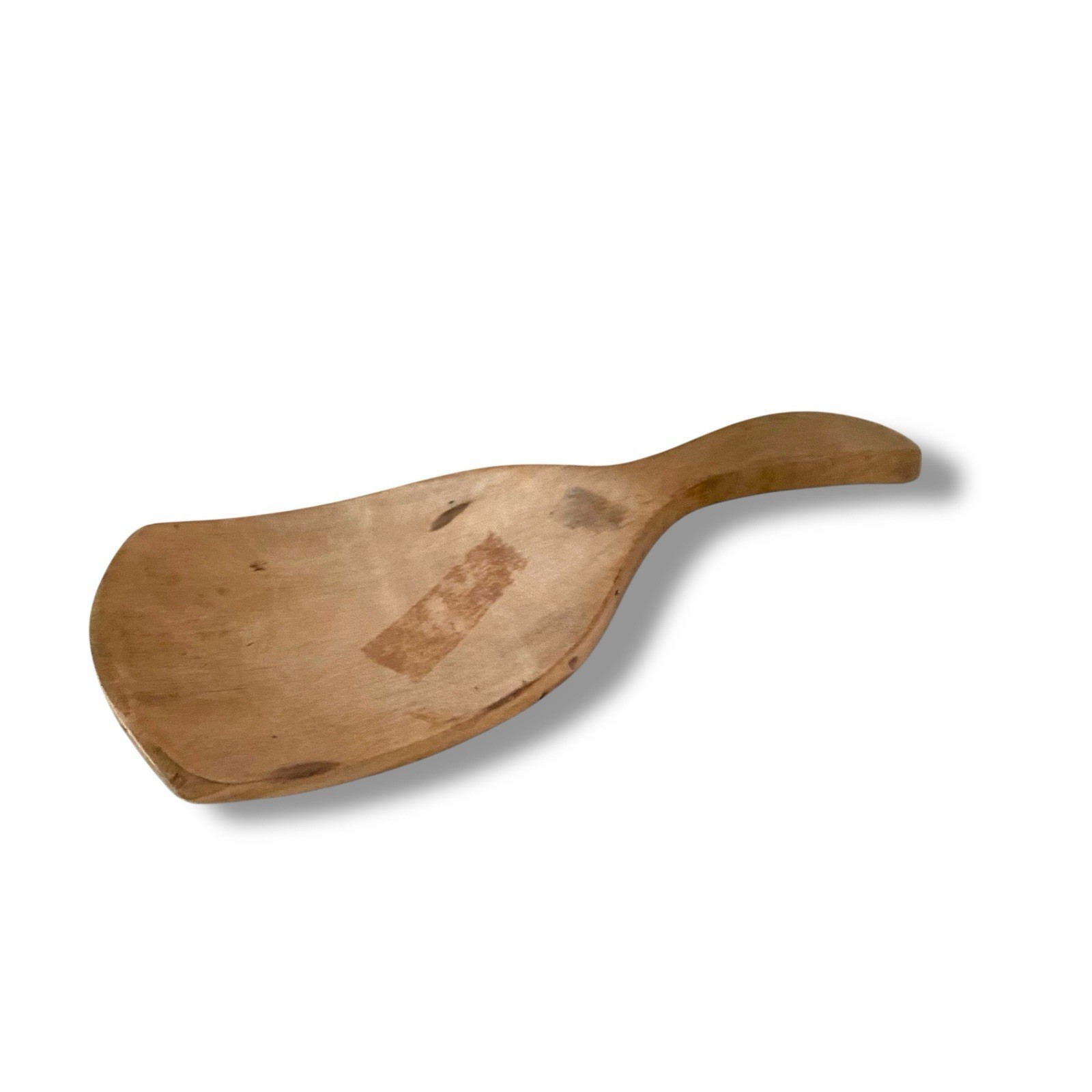 Primitive Antique Wood Paddle Tool Kitchen Spoon Scoop Handle Spatula Cottage 8”