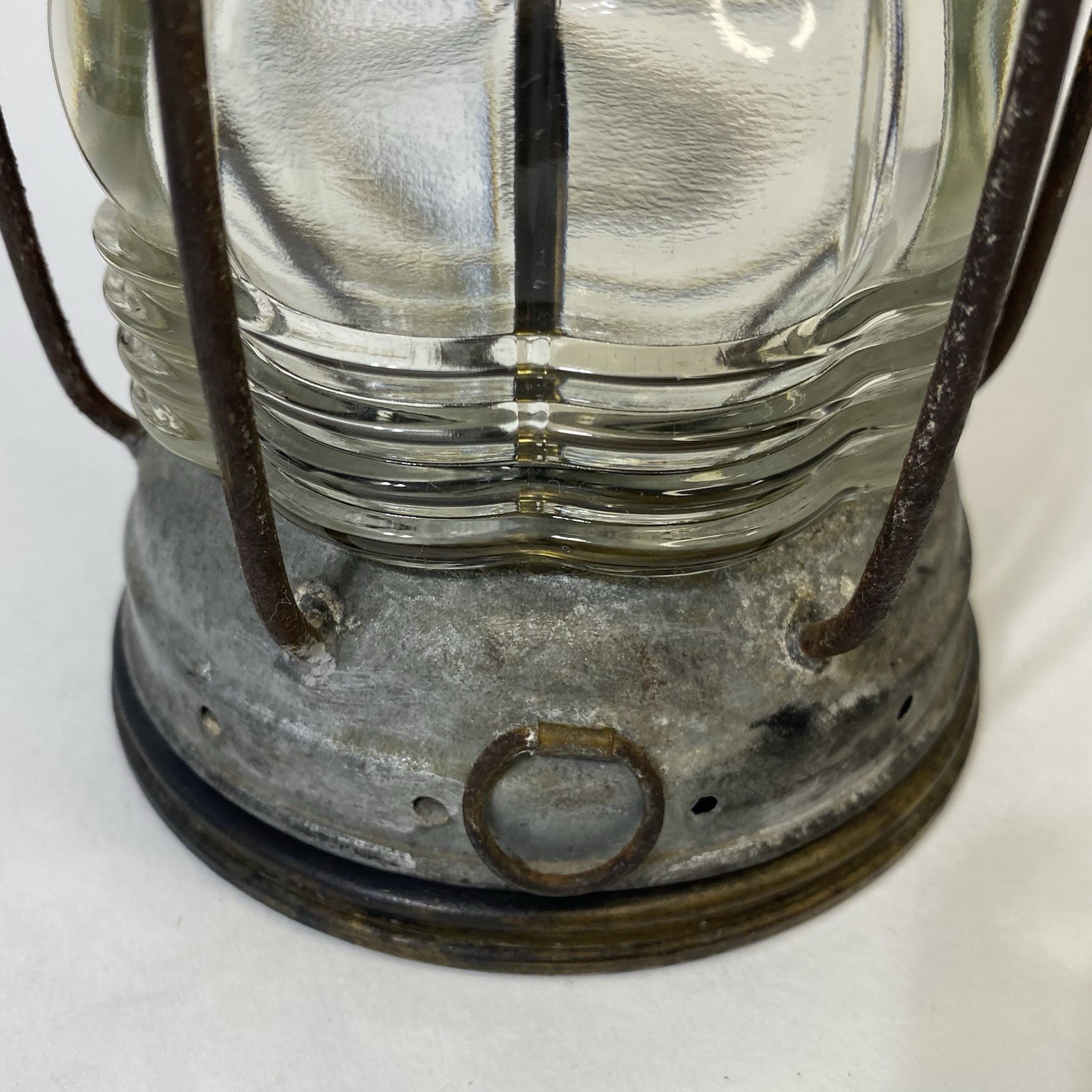 Antique National Marine Lamp Co Lantern Forestville CT Nautical Railroad Style