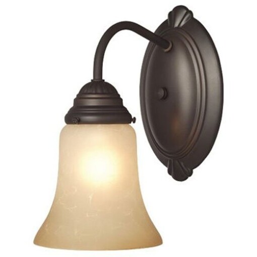 Westinghouse Lighting 6223800 Trinity II One-Light Interior Wall Fixture, Oil Ru