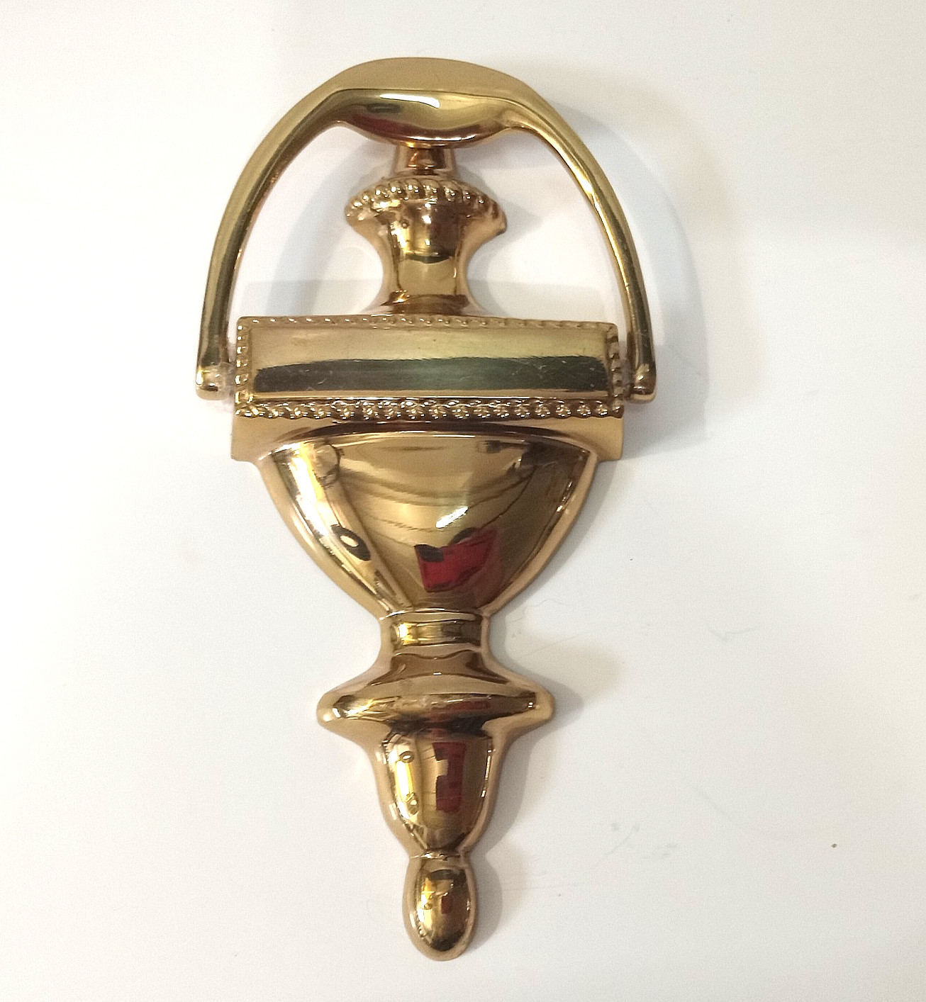 Vintage Door Knocker Solid Brass Colonial Urn Style Heavy Traditional Hardware