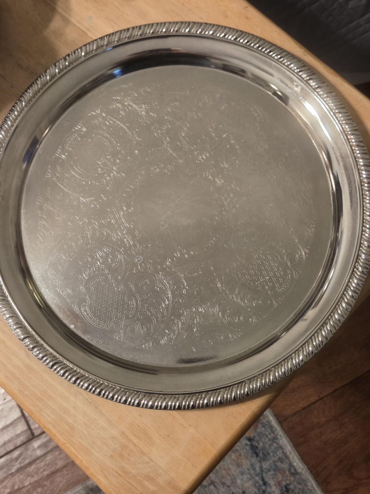 E.P. Silver Serving Set – Tray, Coffee Pot, Sugar Bowl, Creamer